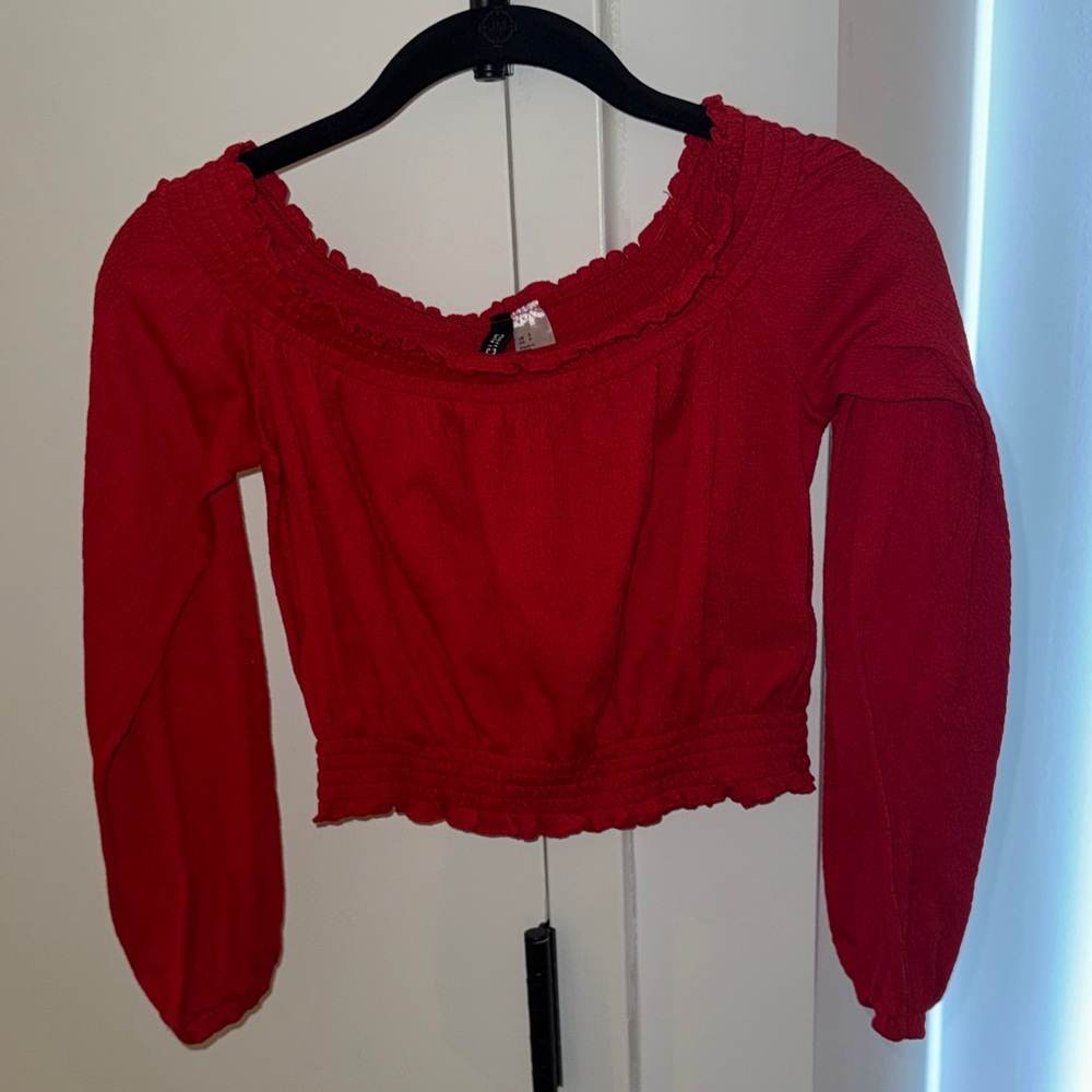 H&M Vibrant Red Blouse